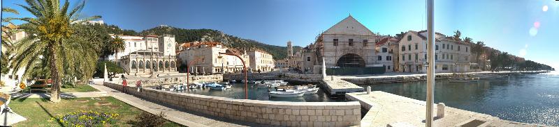 Panoramic view of Hvar